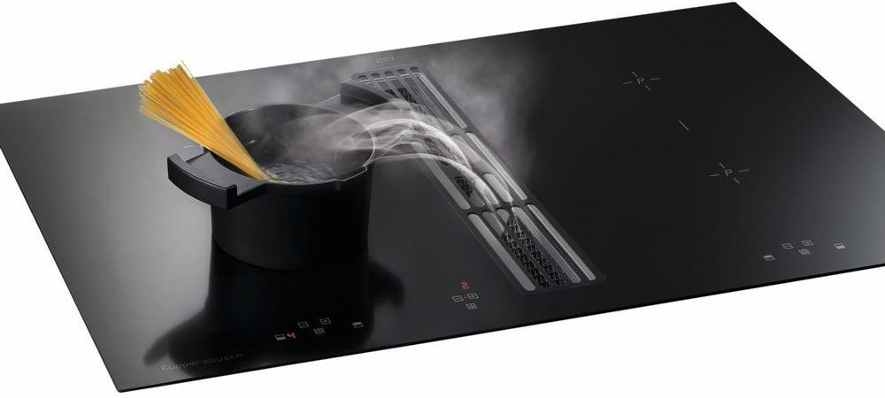 Индукционная варочная панель с вытяжкой Kuppersbusch KMI 8500.0 SR Black Chrome (отгружается KMI 850